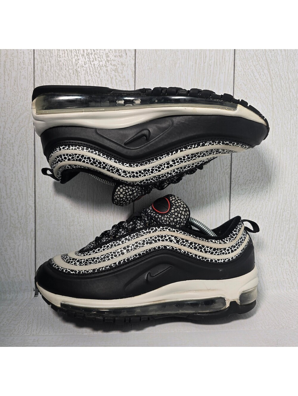 Nike Air Max 97 SE Safari Women’s 7.5 DH0559-001 Phantom Black Chile Red